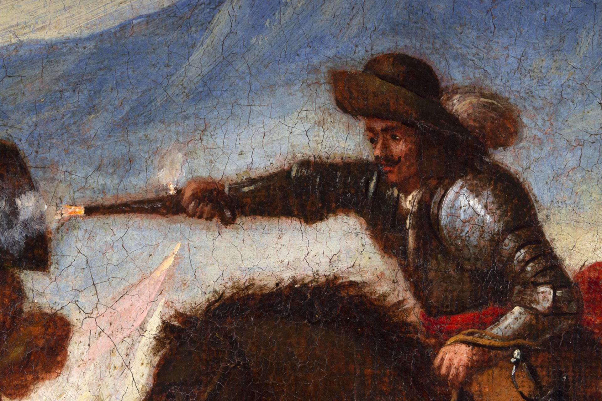Attributed to Juan de Toledo (Lorca, 1611-Madrid, 1665) Battle of Lepanto. - Bild 4 aus 12