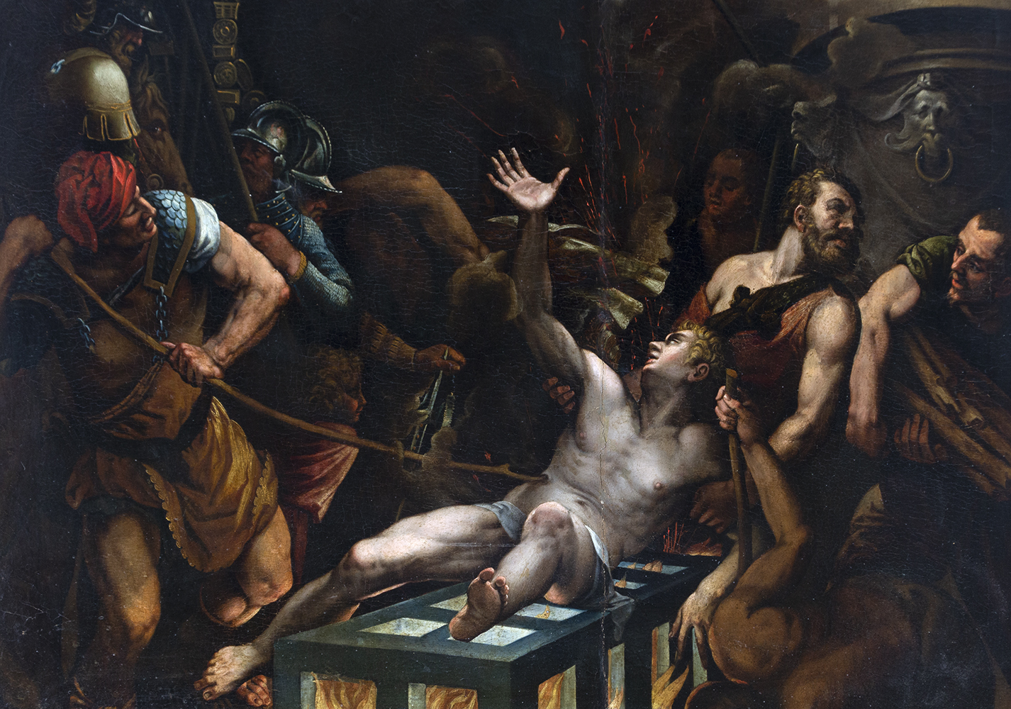 Attributed to Pellegrino Tibaldi (Puria, 1527 -Milán, 1596) Martyrdom of Saint Lawrence. - Image 2 of 7