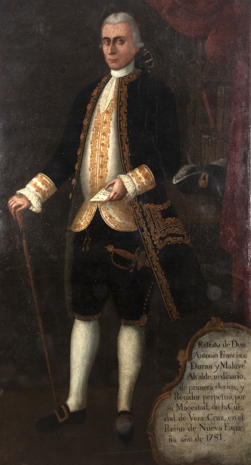 Mexico, 18th century. Portrait of Don Antonio Francisco Duran y Malave.