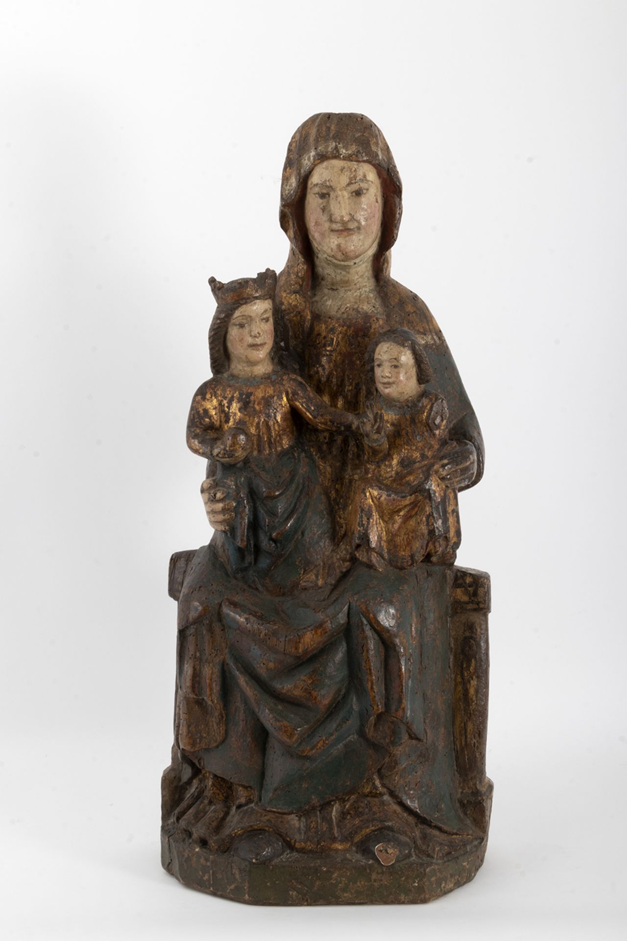 Castilian school of the fourteenth century. Santa Ana, the Virgin and the Child.