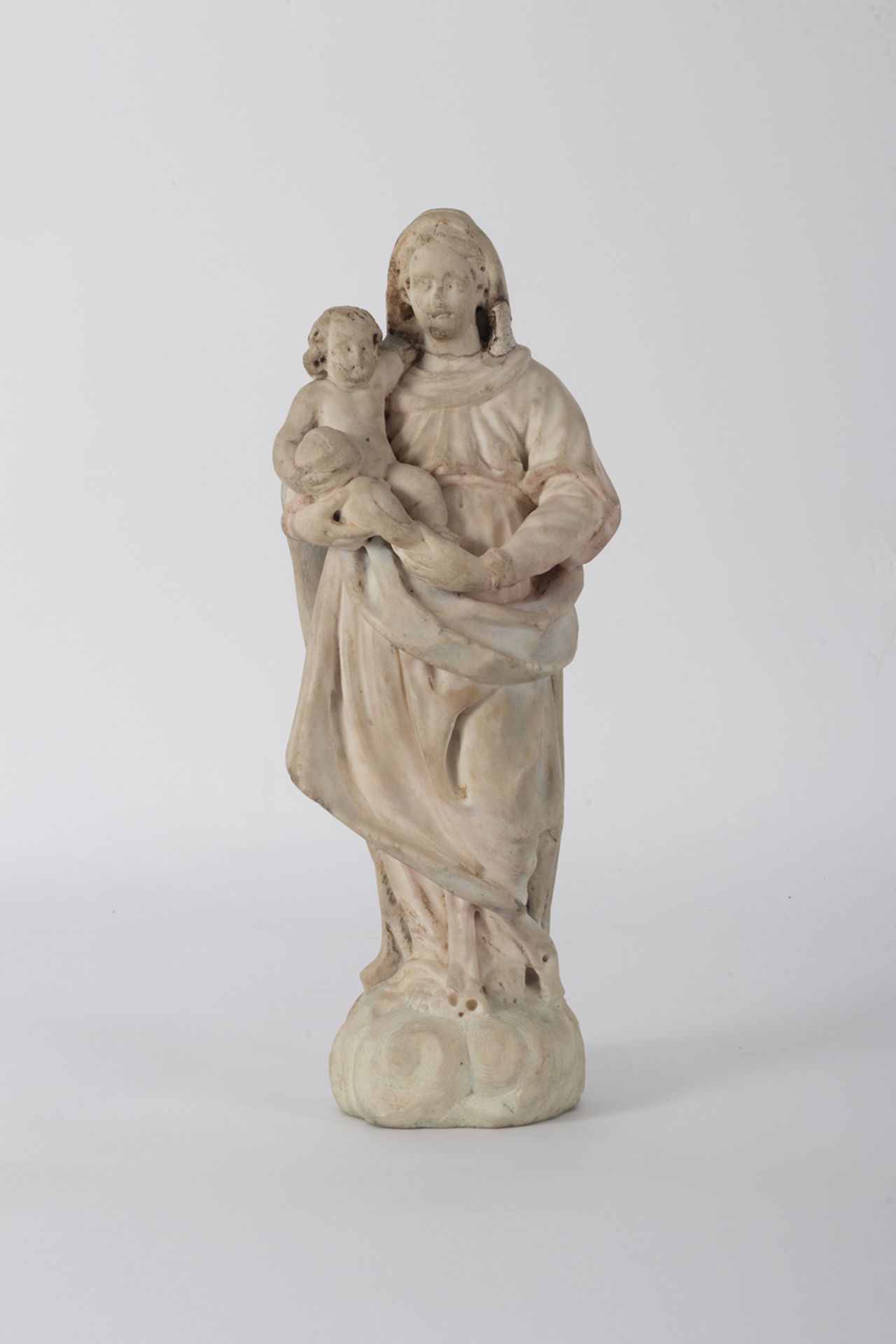 Spanish school of the 18th century. Virgin with Child.