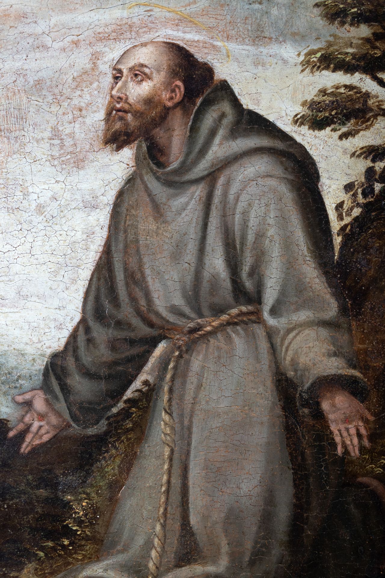 Toledo school from the 16th century. Saint Francis receiving the stigmata - Bild 2 aus 6