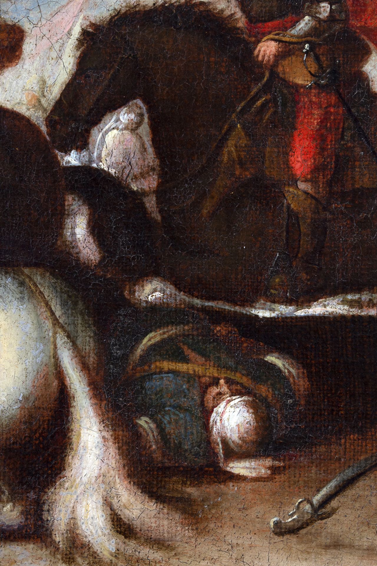 Attributed to Juan de Toledo (Lorca, 1611-Madrid, 1665) Battle of Lepanto. - Bild 8 aus 12
