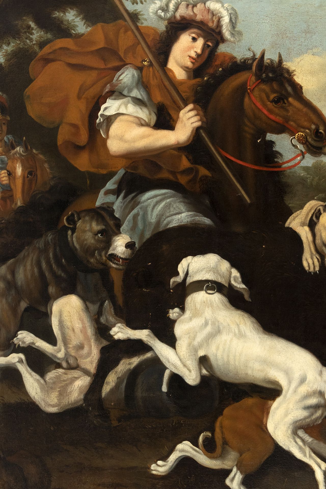 Attributed to Abraham Hondius (Rotterdam, 1625-London, 1691). Hunting scene. - Bild 2 aus 5