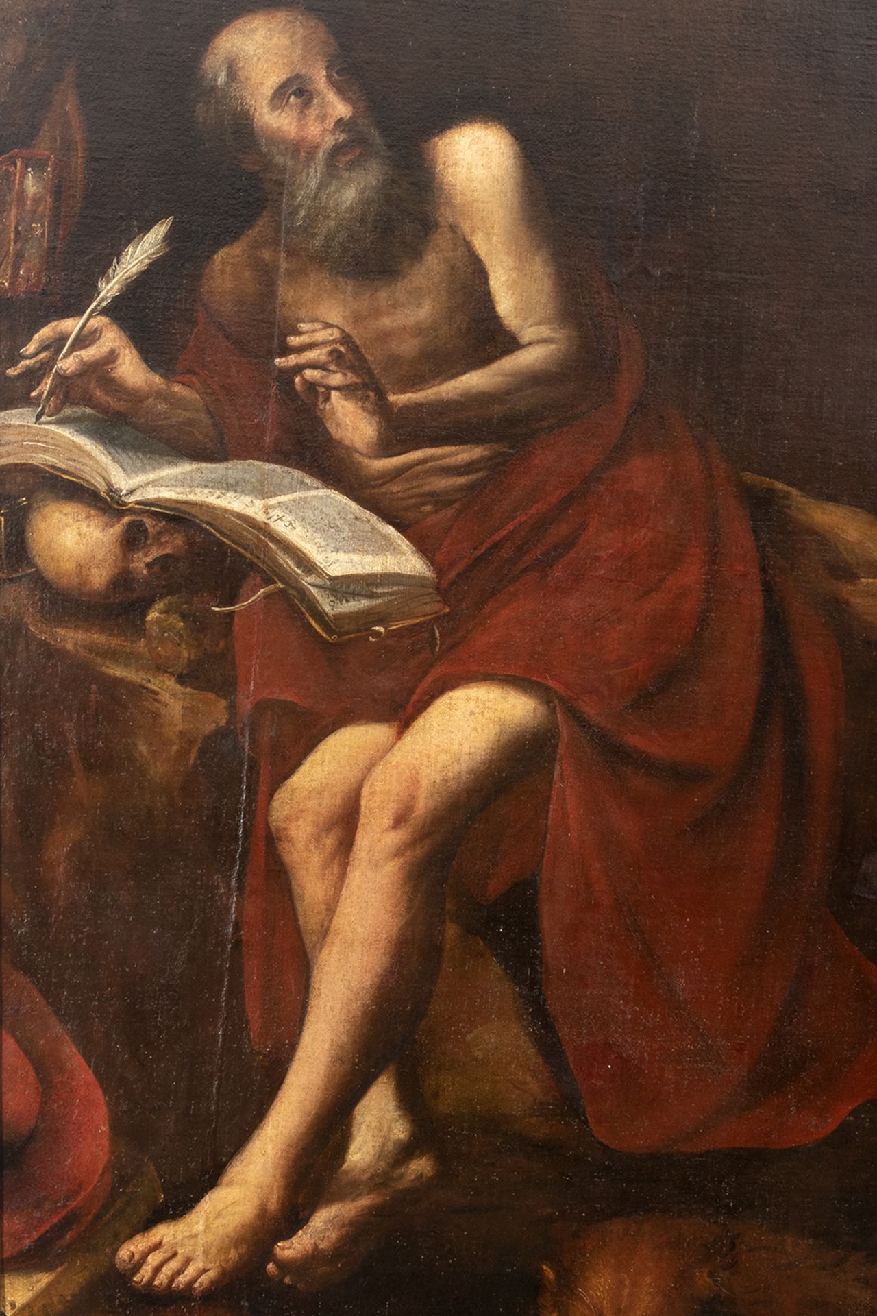 Andalusian school, 17th century. Penitent Saint Jerome. - Image 2 of 5