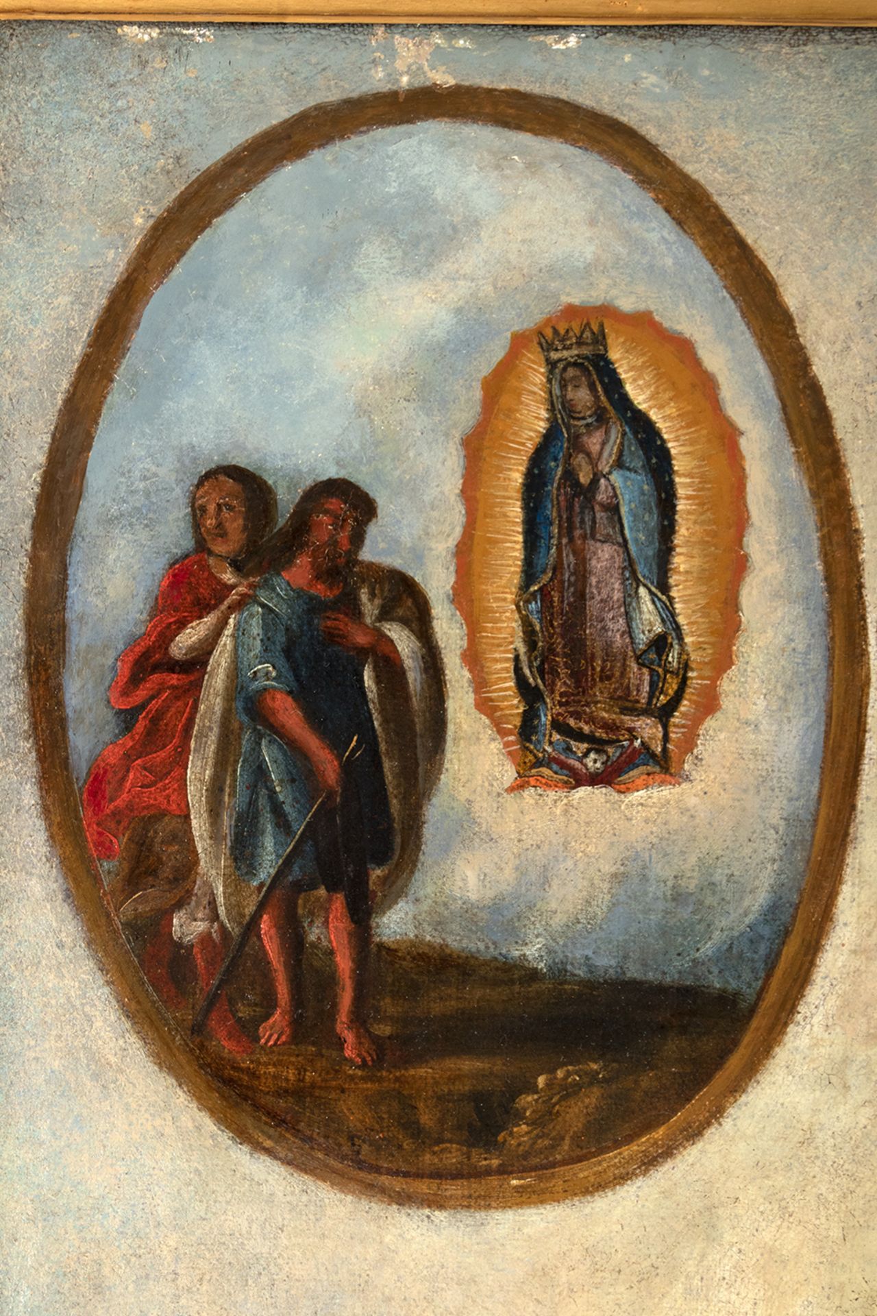 Spanish Colonial school, Mexico, 17th century. Guadalupe's Virgin. - Image 7 of 9