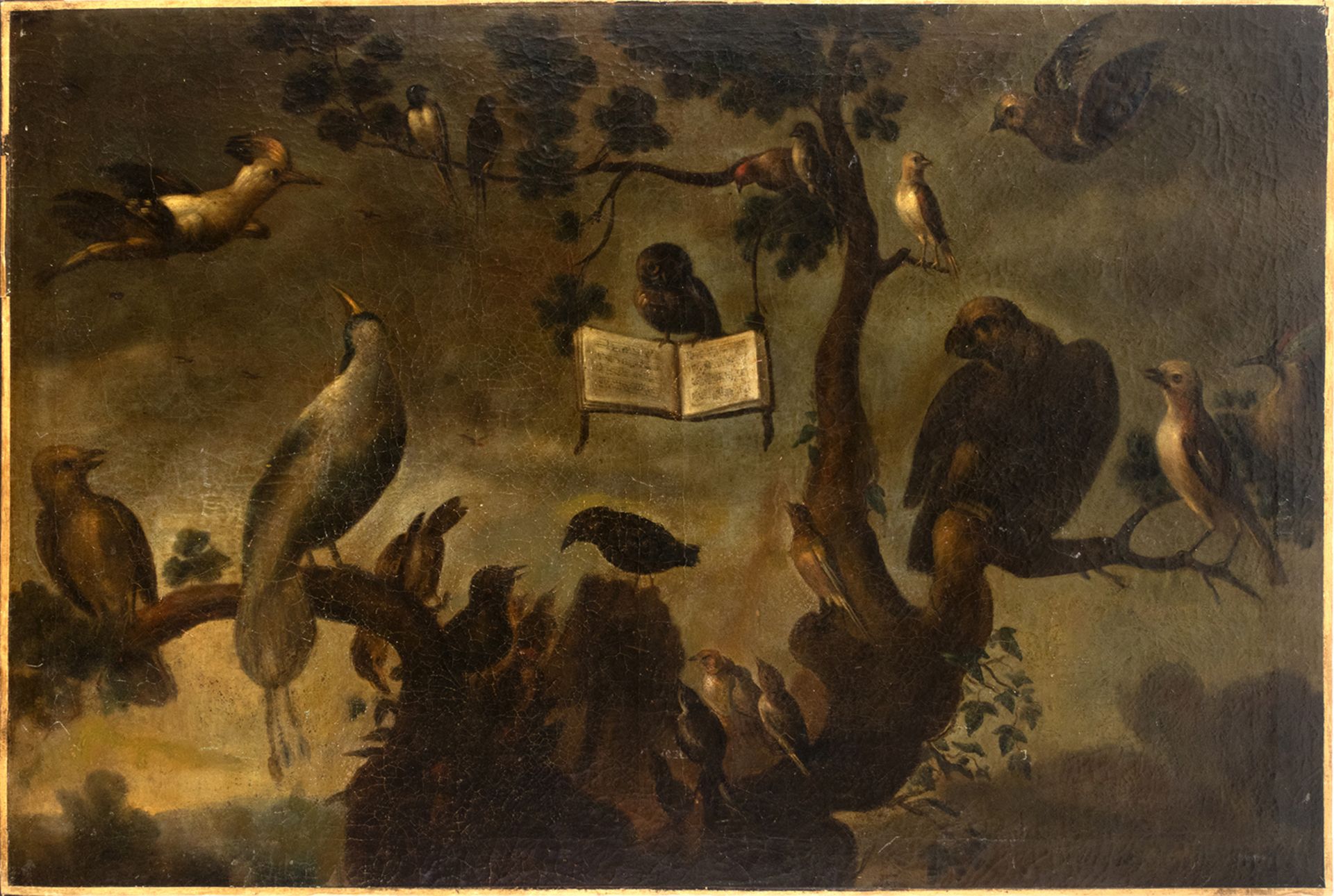 Flemish school, 17th century. Follower of Frans Snyders. Concert of birds.