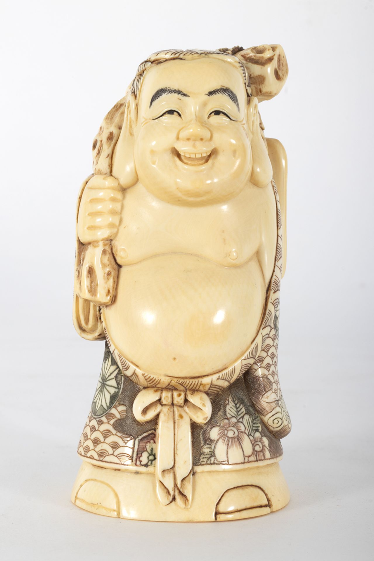 Japanese school, circa 1930. Hotei. One of the Seven Gods of Fortune. 