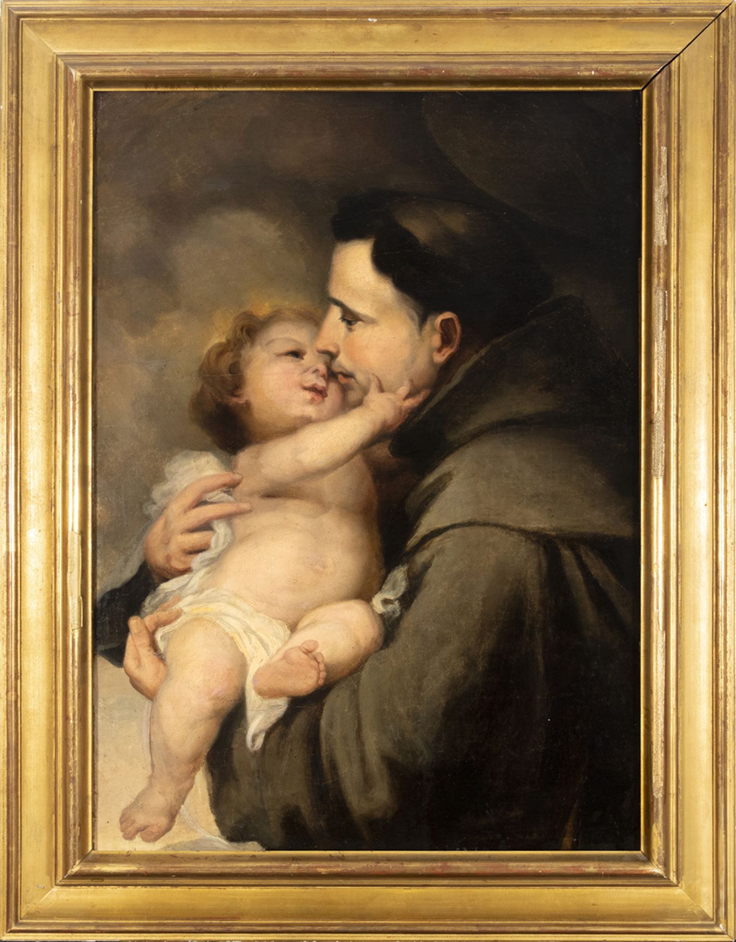 Sevillian school, 17th century. Circle of Bartolomé Esteban Murillo. Saint Anthony of Padua.