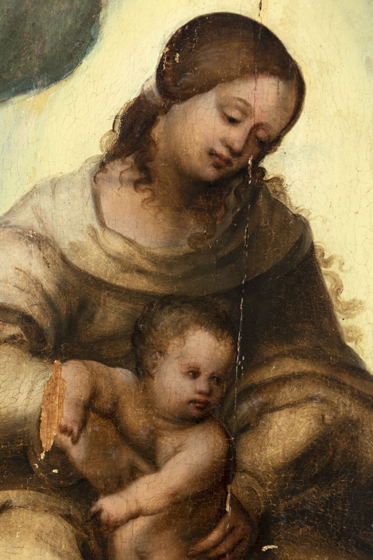 Flemish school,16th century. Virgin with Child. - Bild 2 aus 4