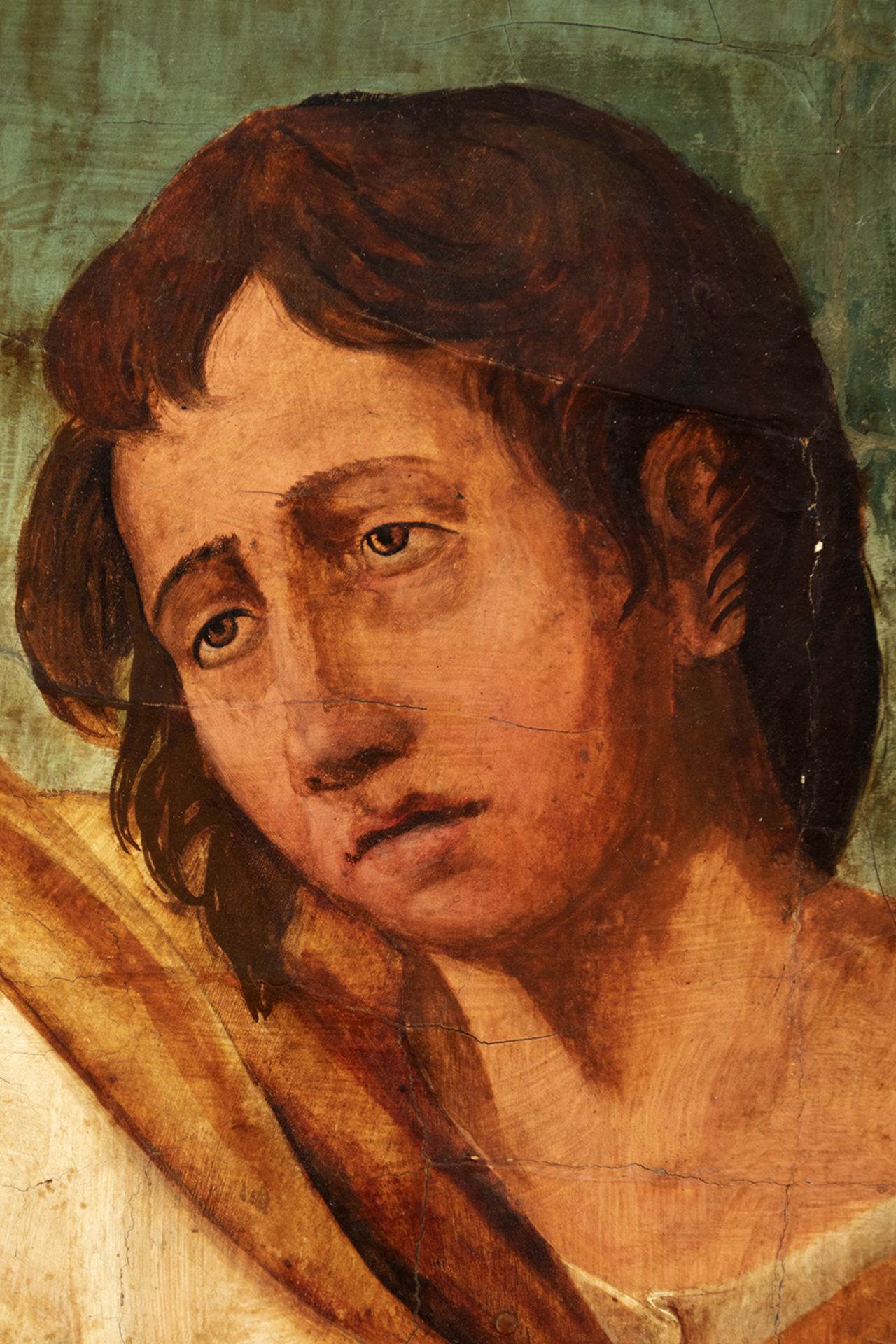 Attributed to Francisco de Comontes (Toledo, 1500- Toledo, 1565). Christ, Saint John the Baptist and - Image 4 of 5