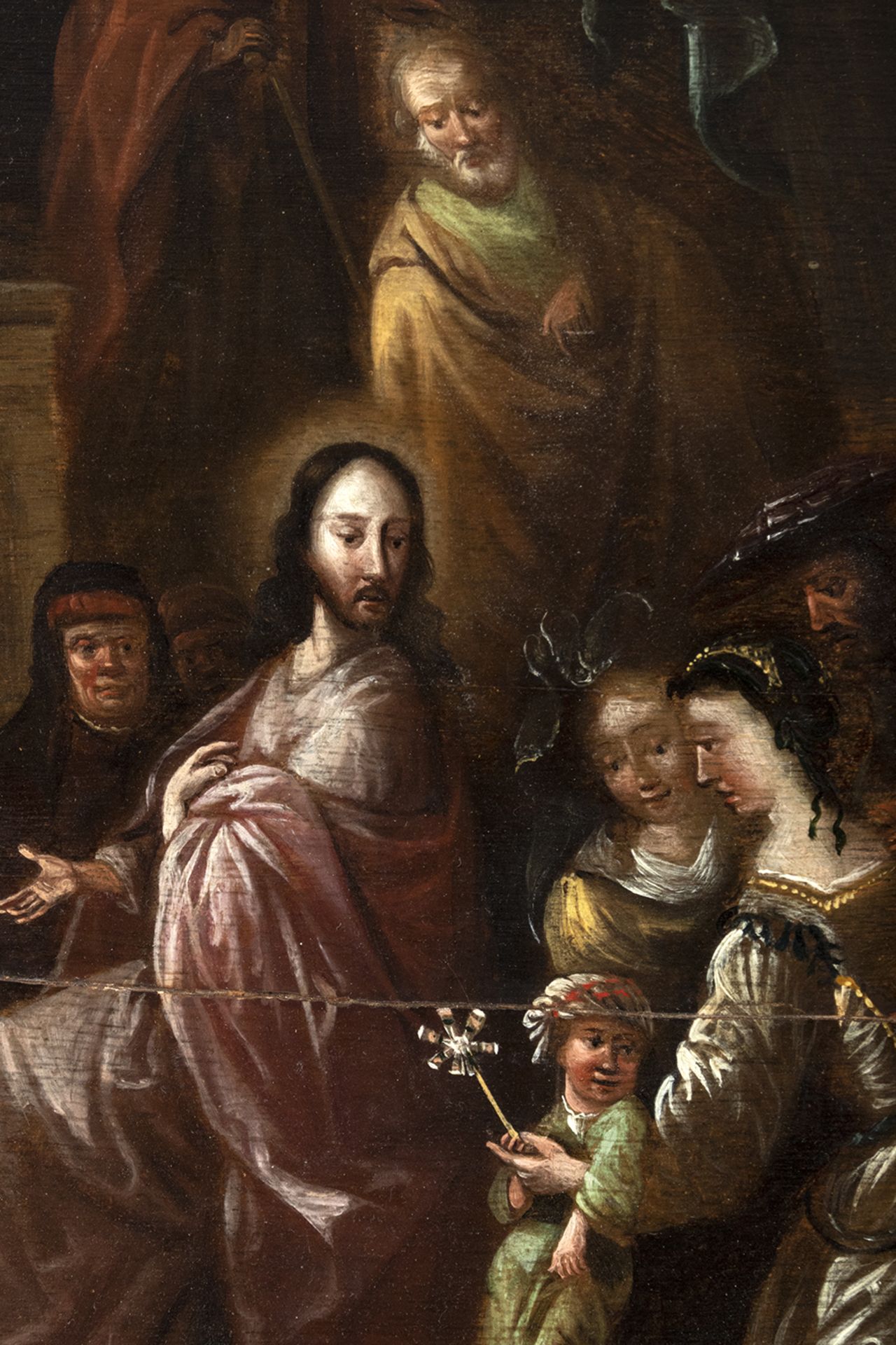 Dutch school, 17th century. Let the children come to me - Image 4 of 5