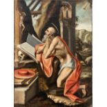 Flemish school, 17th century. Penitent Saint Jerome.