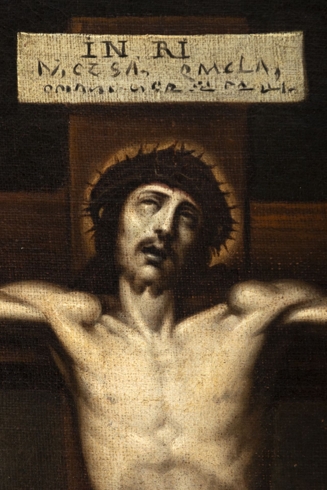 Hispano-Flemish school, 17th century. Calvary. - Image 5 of 6