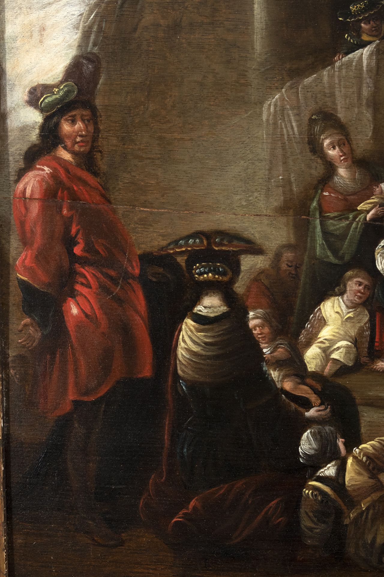 Dutch school, 17th century. Let the children come to me - Image 2 of 5