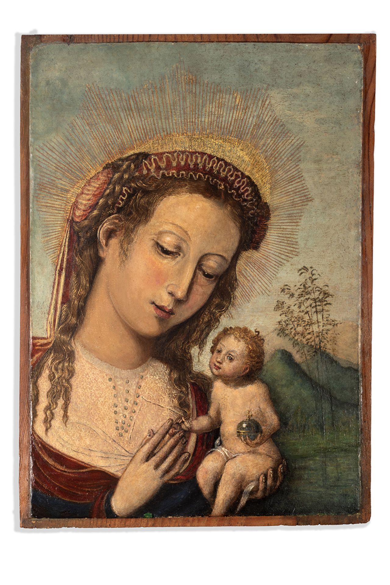 Flemish school, 16th century. Virgin with Child.