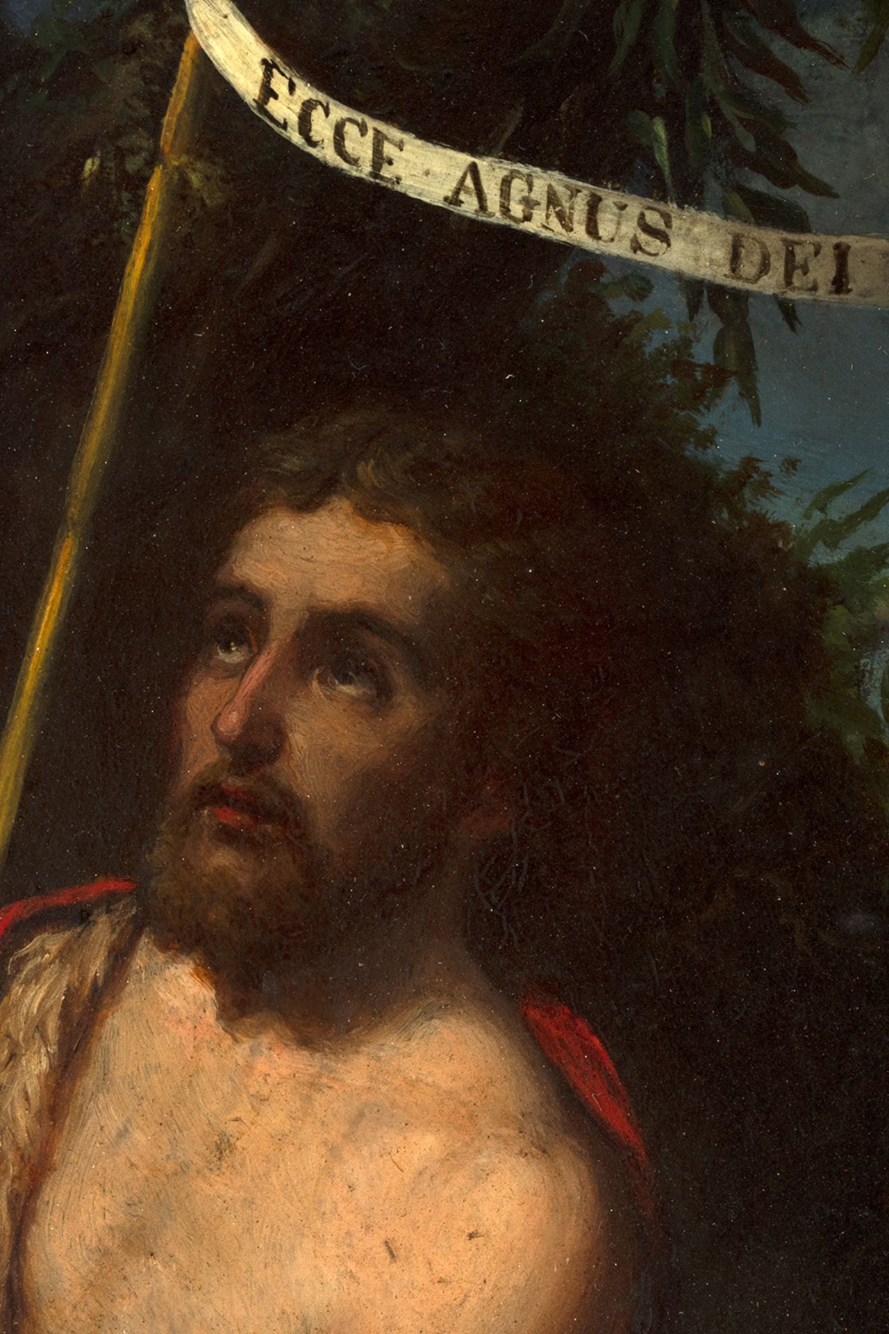 Spanish school, 17th century. Saint John Baptist. - Image 3 of 5