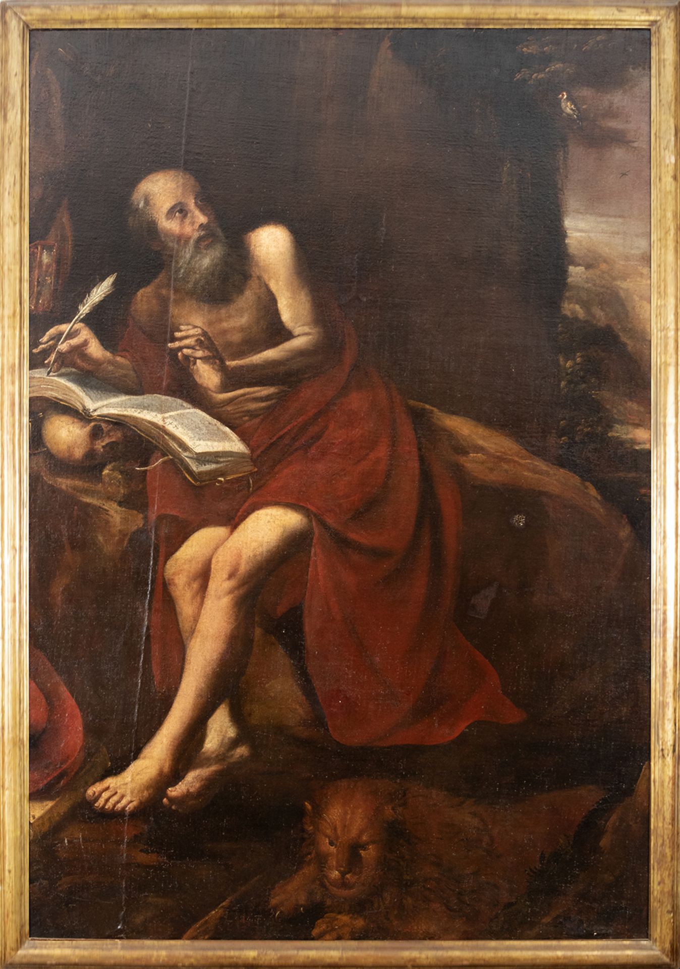 Andalusian school, 17th century. Penitent Saint Jerome.