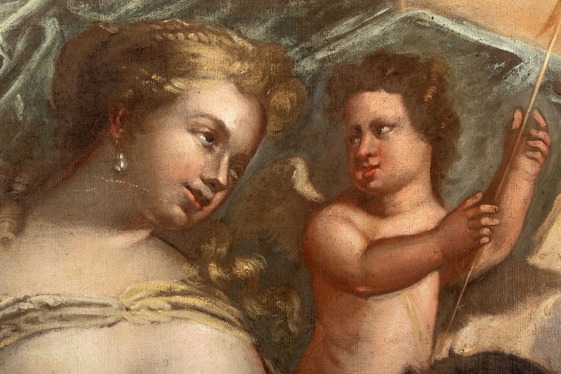 Venetian school, 17th century. Venus in the Forge of Vulcano. - Image 3 of 6