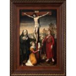 Flemish school, 16th century. Follower of Marcellus Coffermans. Calvary.