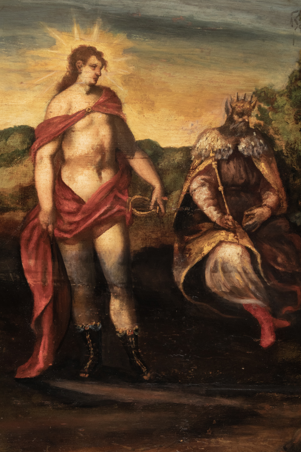 Italian school, 17th century. Apollo and Marsyas. - Image 2 of 5