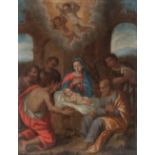 Italian school, late 17th century.Adoration of the shepherds.