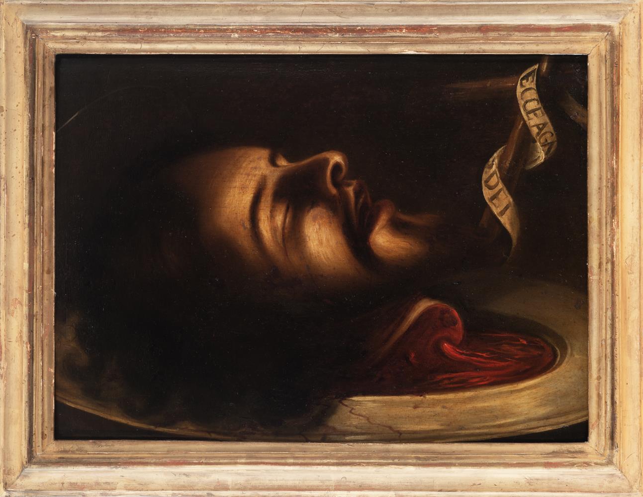 Andalusian school, 17th century. The head of Saint John the Baptist.