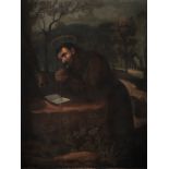 Spanish school of the 18th century. Penitent Saint Francis.