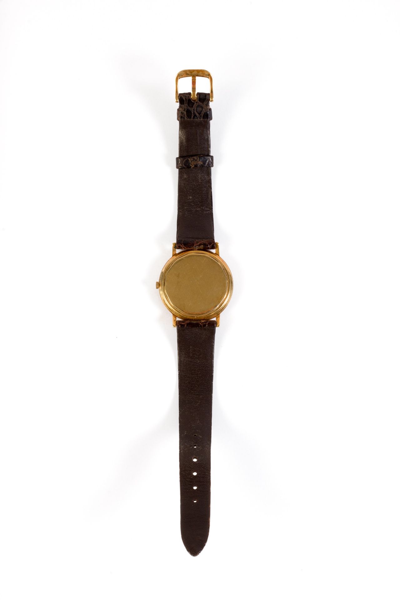 Audemars Piguet wristwatch, Gübelin model, in gold and leather strap. Automatic movement. - Bild 3 aus 6