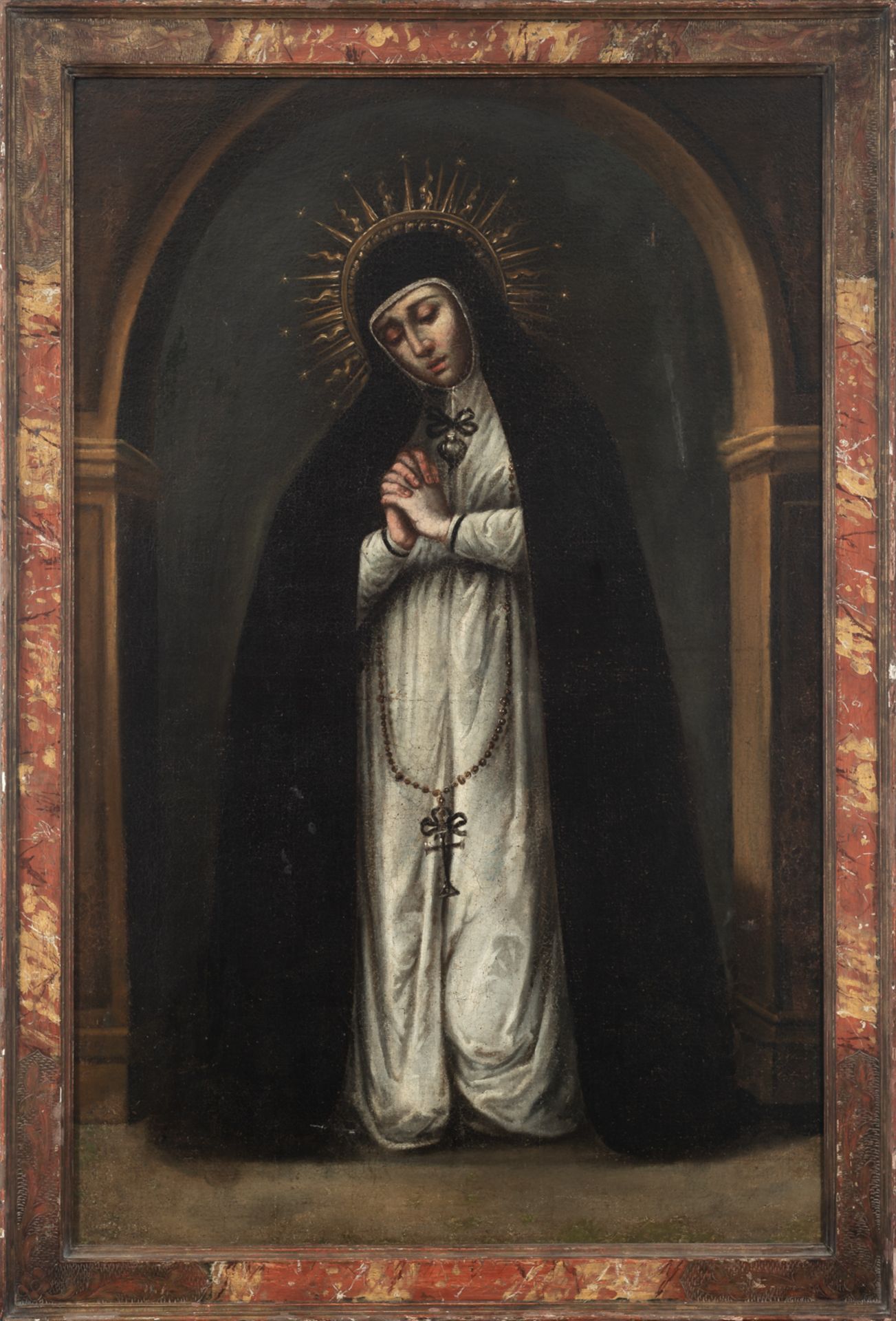 Spanish colonial school, Mexico, 17th century. True Portrait of Our Lady of Solitude from Victoria C