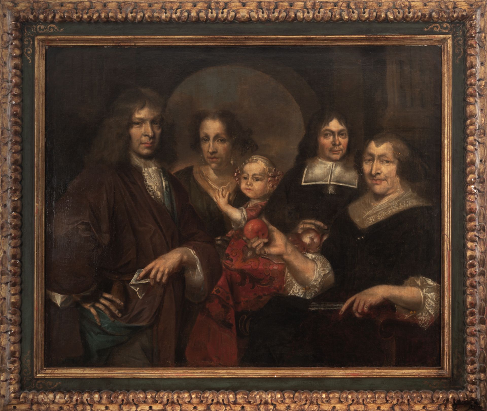 Dutch school, 17th century. Famiy portrait. 