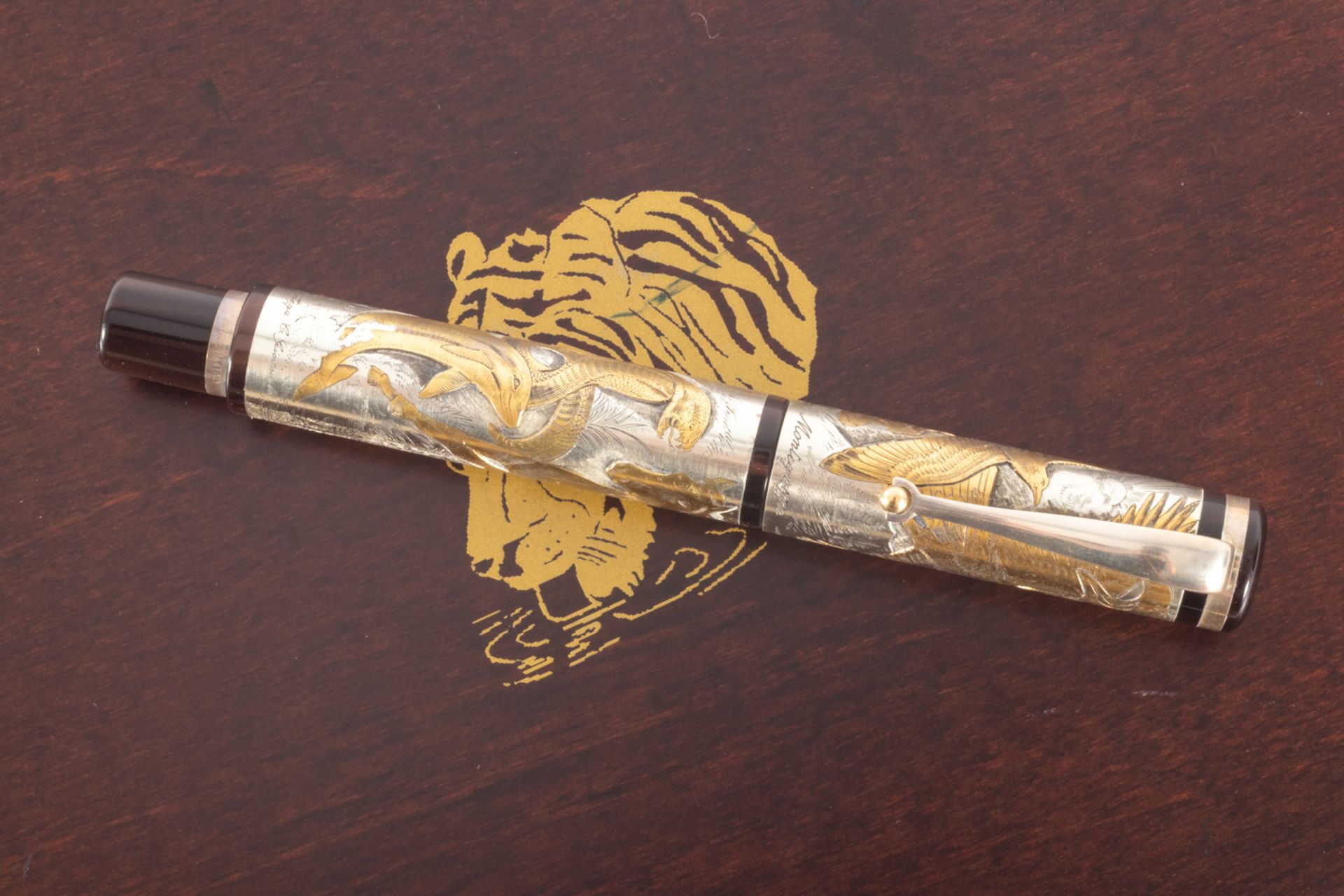 Montegrappa fountain pen "Animalia for Peace Park Foundation" collection, 2000. Limited edition numb - Bild 2 aus 3