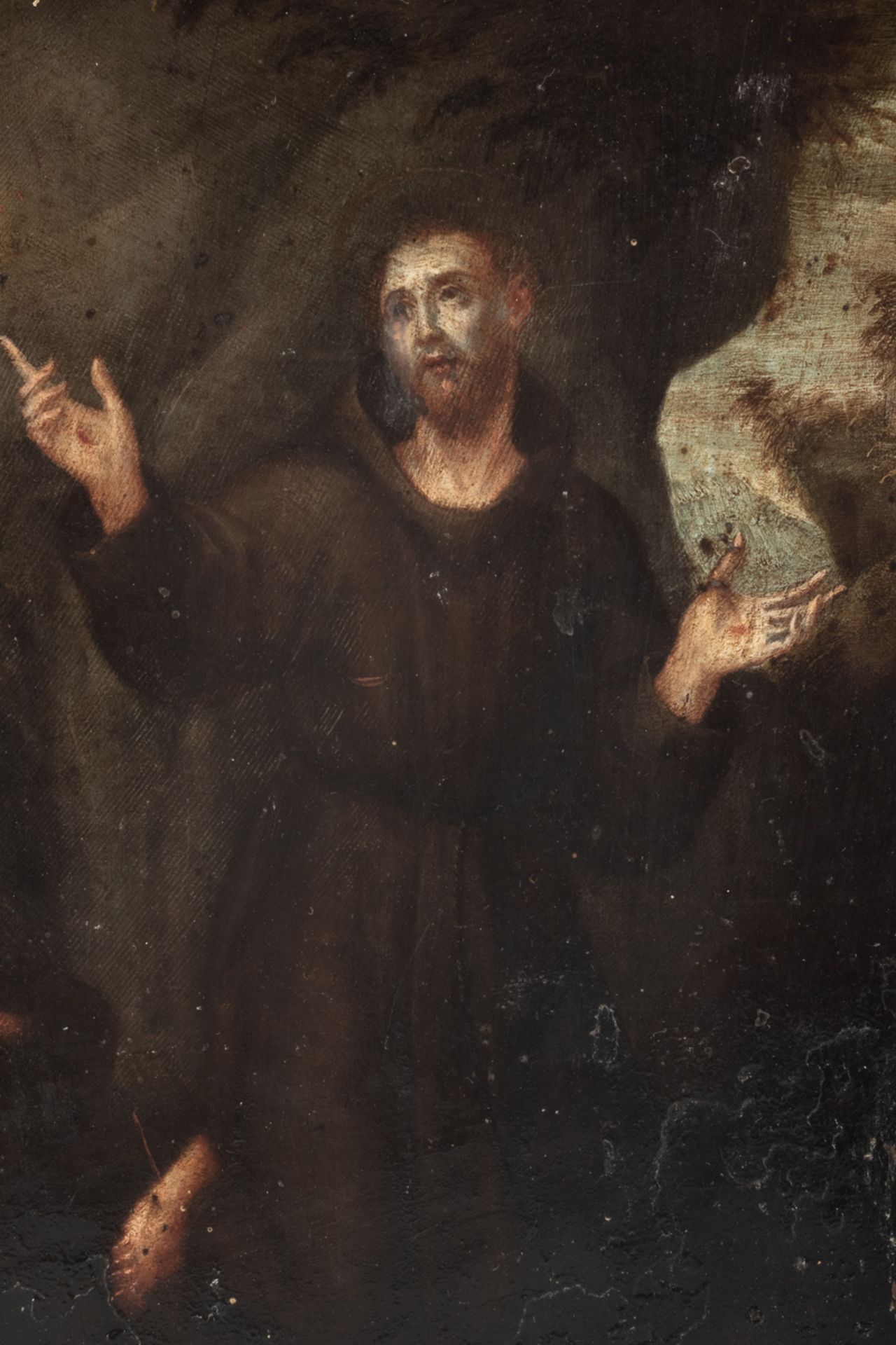 Italian school, 17th century. Vision of Saint Francis.  - Bild 2 aus 7