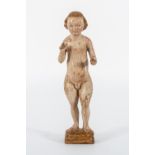 Mechelen School of the 16th century. Child Jesus. Polychrome wood carving.