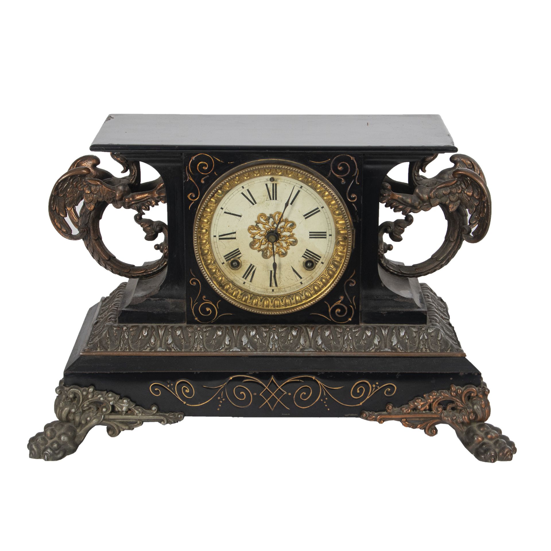 Ansonia table clock. New York, late 19th century.