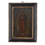 Spanish scolonial, 19th century. Virgin of Gudalupe.