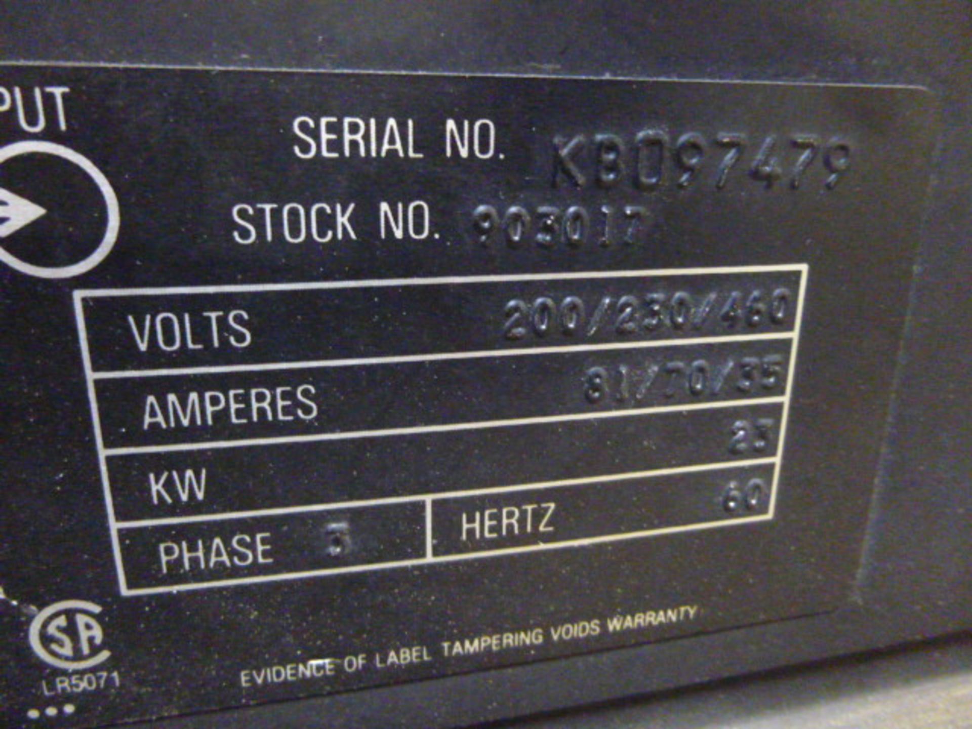 Miller Deltaweld 451  Constant Voltage DC Welding Power source  Item Location: Montreal - Image 2 of 5