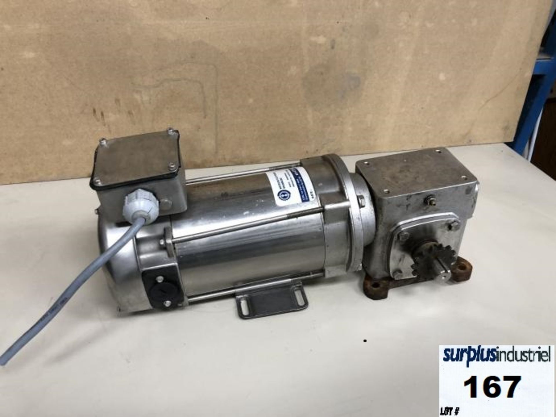MOTOR / REDUCTER STAINLESS 90 VOLT DC