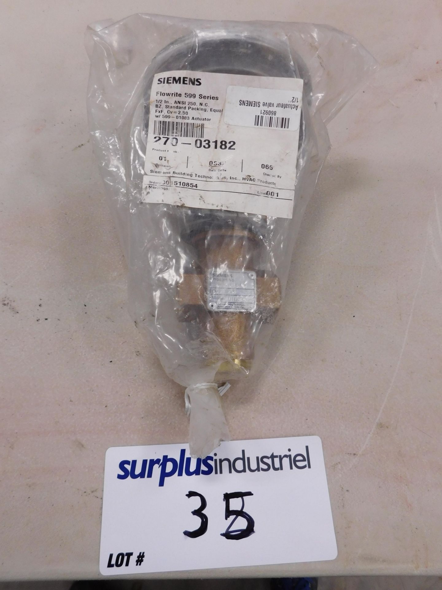 Siemens Actuator Valve 1/2