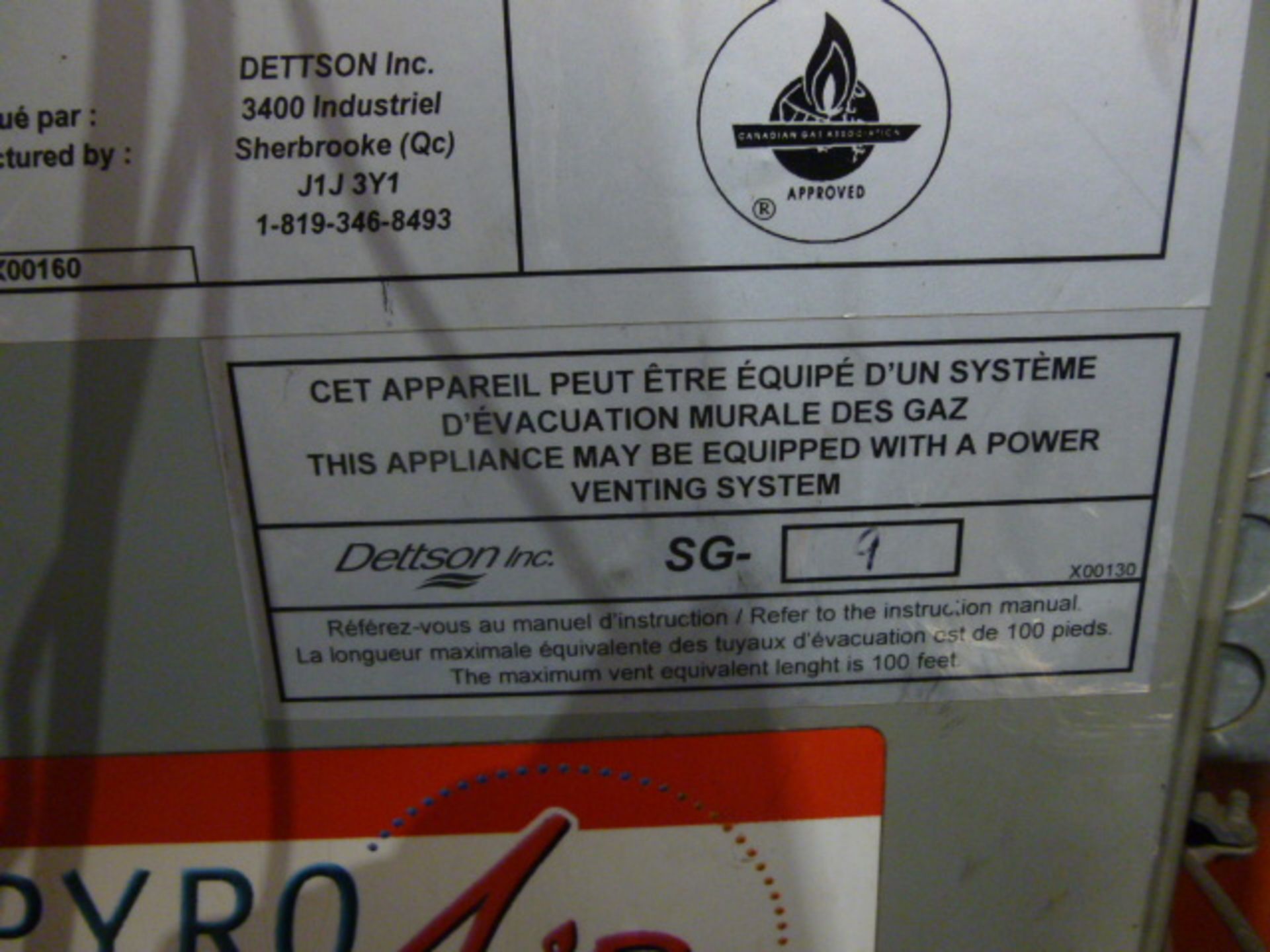 Dettson hot water boilers Model: HGC-606 Item Location: Montreal - Image 4 of 4