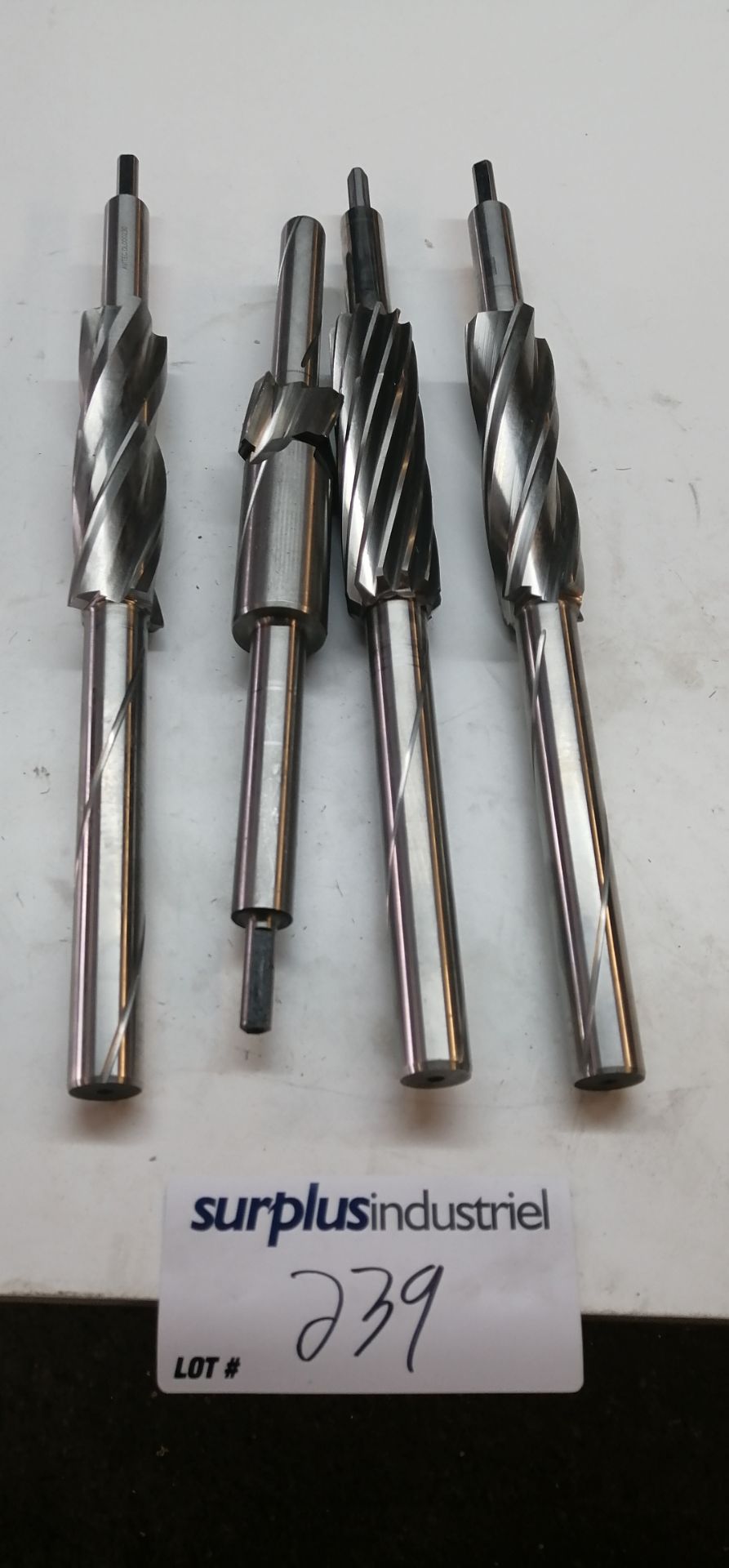 Lot of 4 cutting tools for gun drill