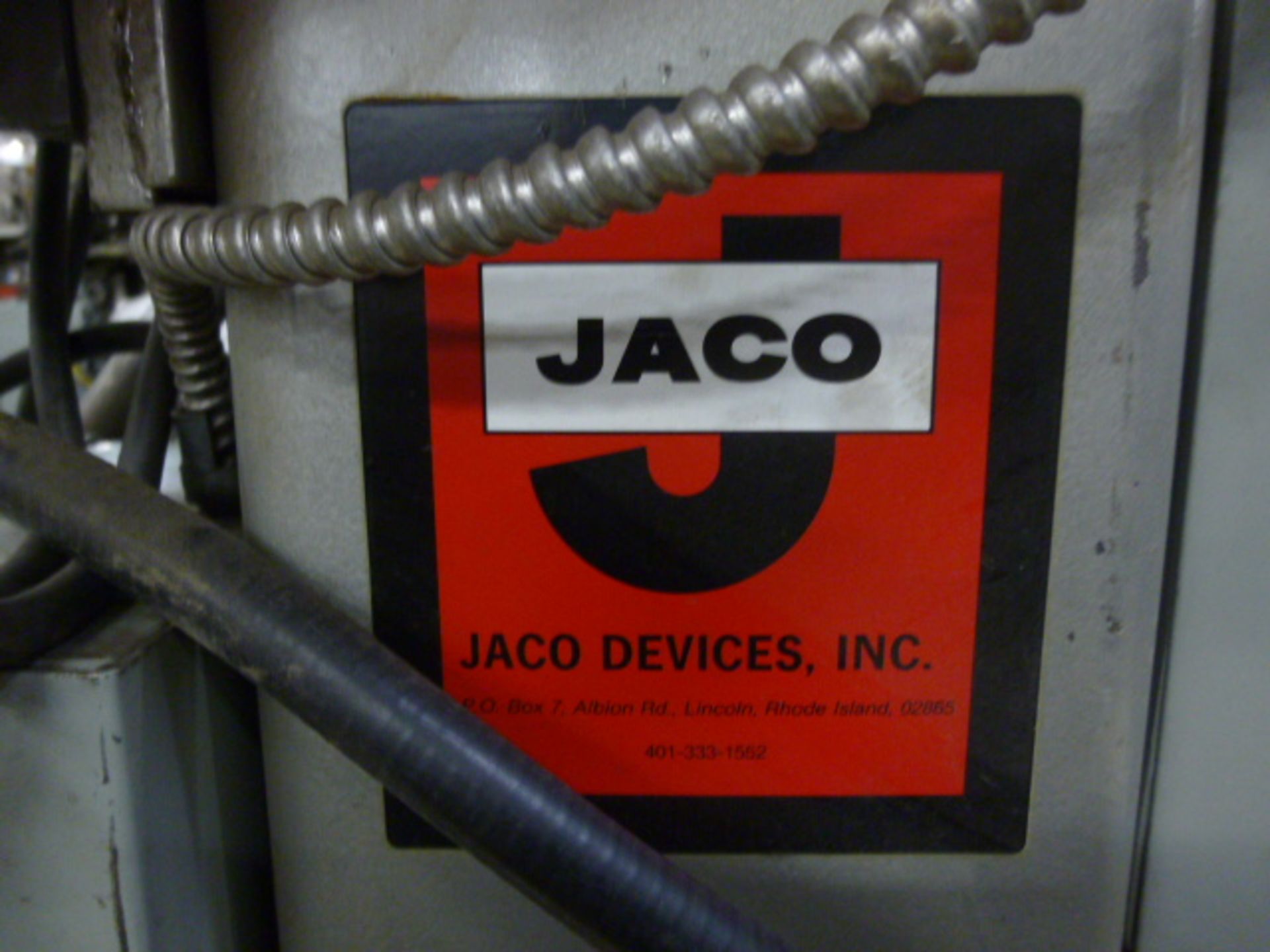 Coil unwinder (metal coils) Brand: Jaco With Baldor 1/3 HP motor Cat: VM3534-6 Item Location: - Image 4 of 7