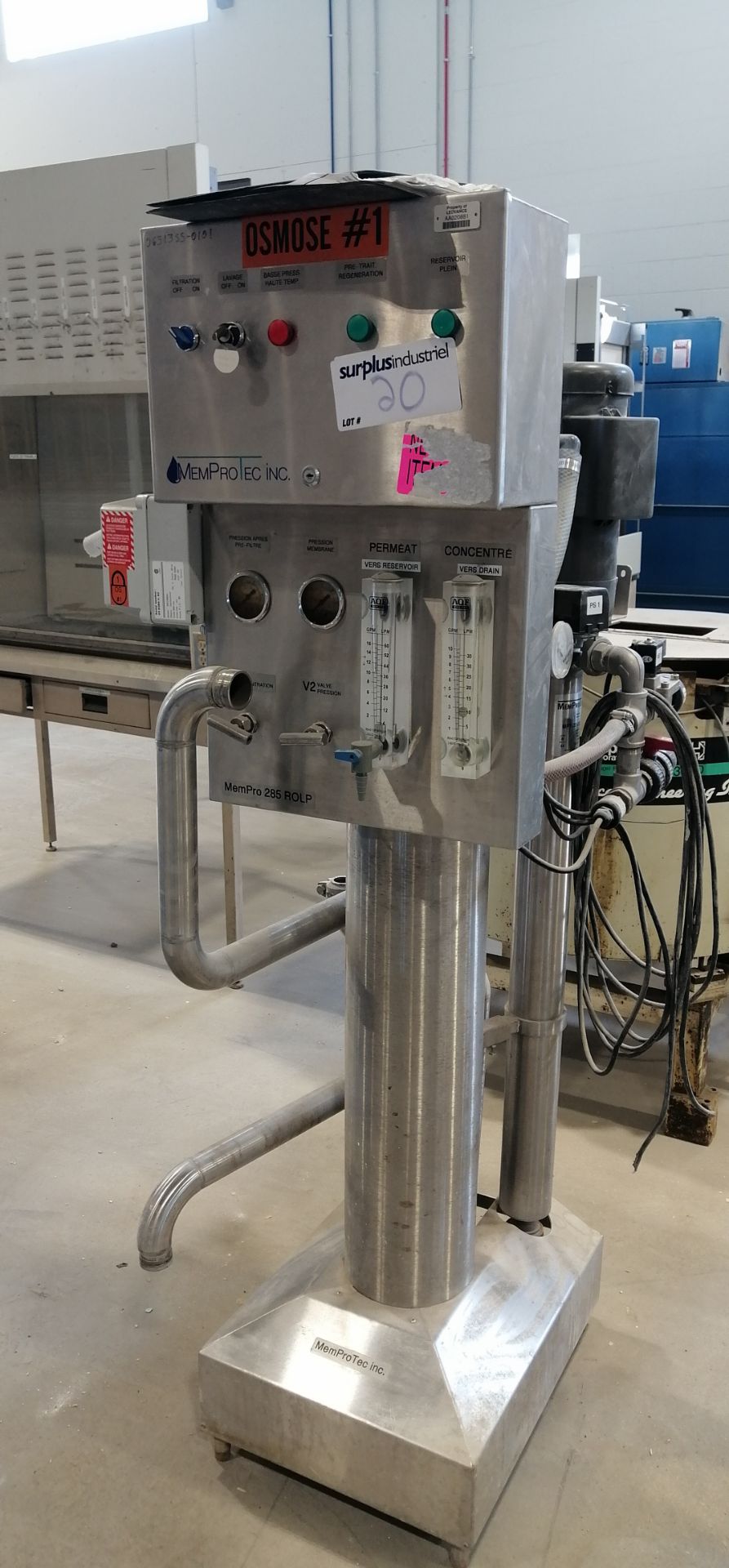 MemPro Series Stainless Steel Reverse osmosis or nanofiltration system Model:285-ROLP - Image 2 of 13