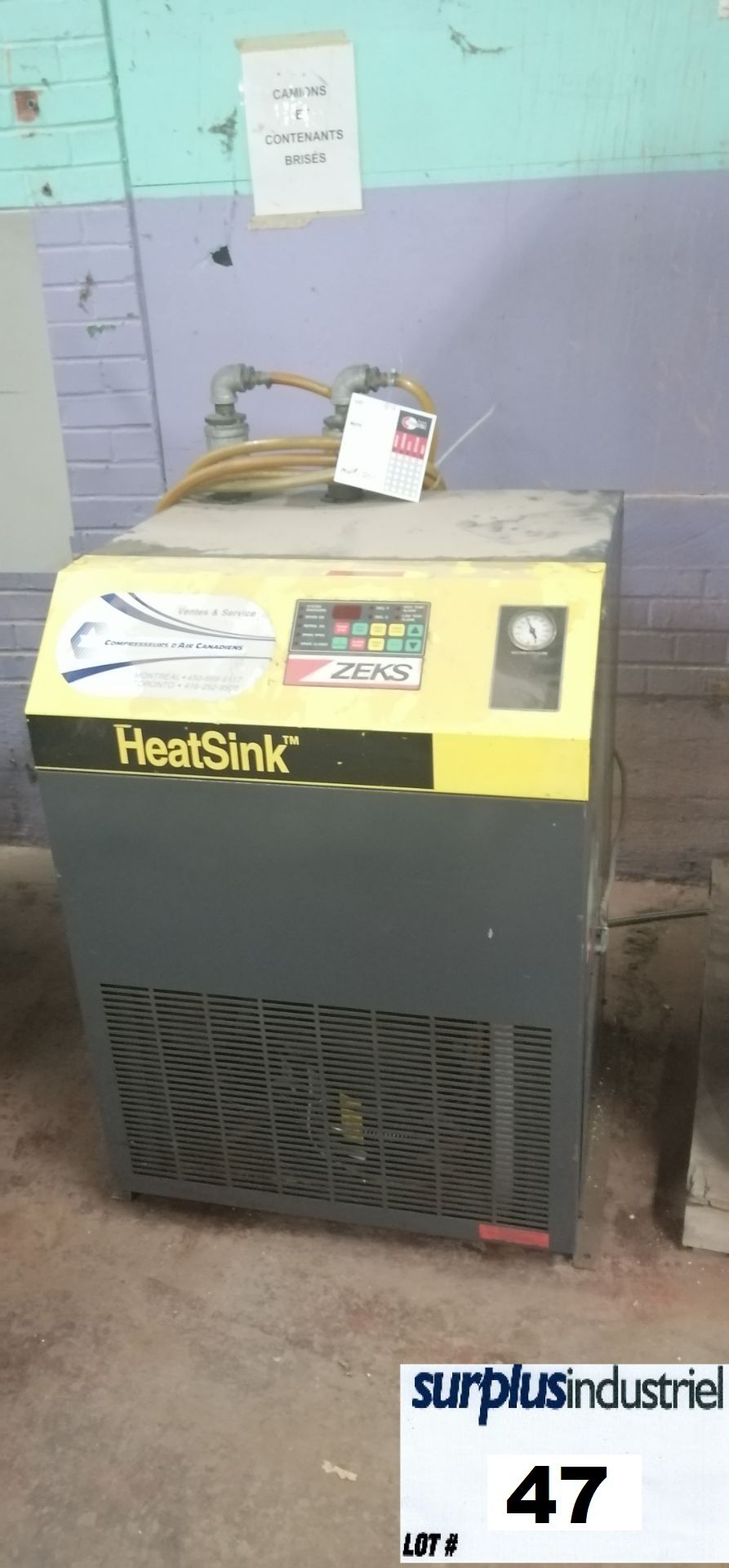 COMPRESSOR, AIR DRYER, ZEKS, HEATSINK