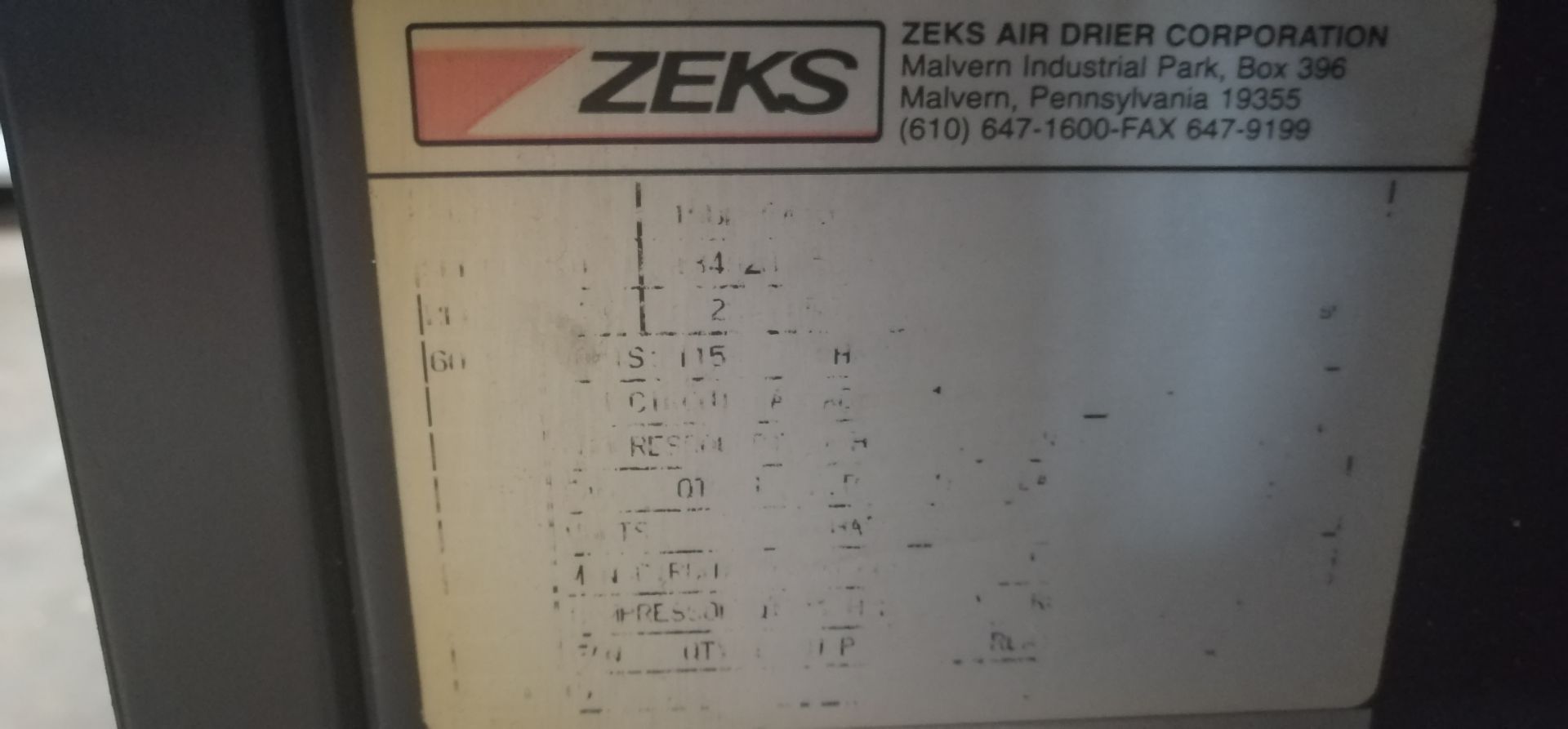 COMPRESSOR, AIR DRYER, ZEKS, HEATSINK - Image 5 of 5