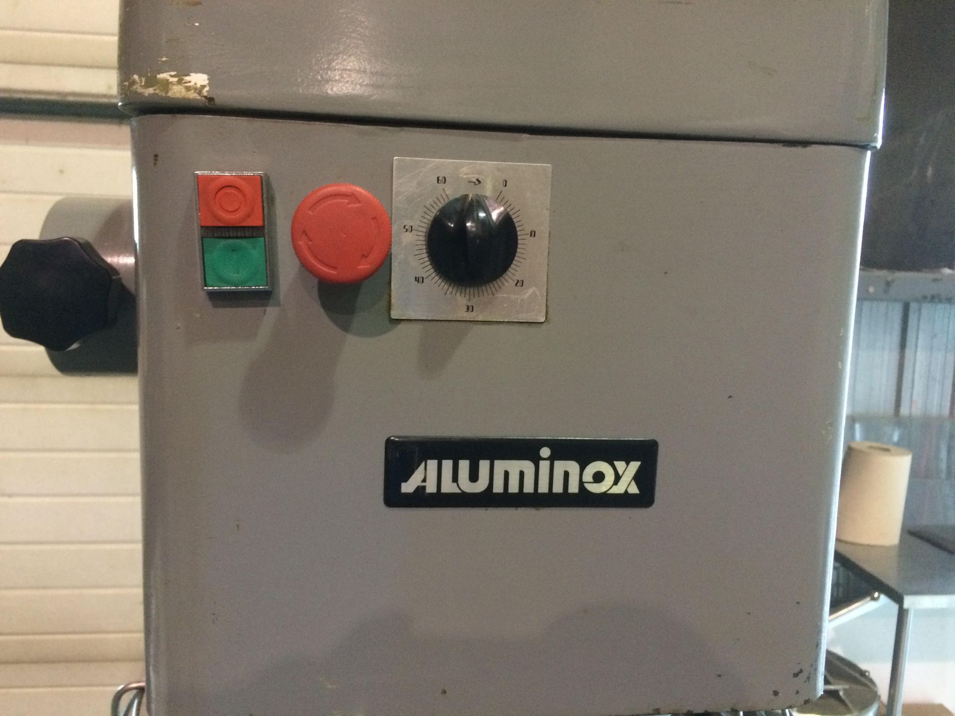 Mixer 60 qt Aluminox model MX60 with accessories & safety guard, operates on 400-440V but comes with - Image 5 of 7
