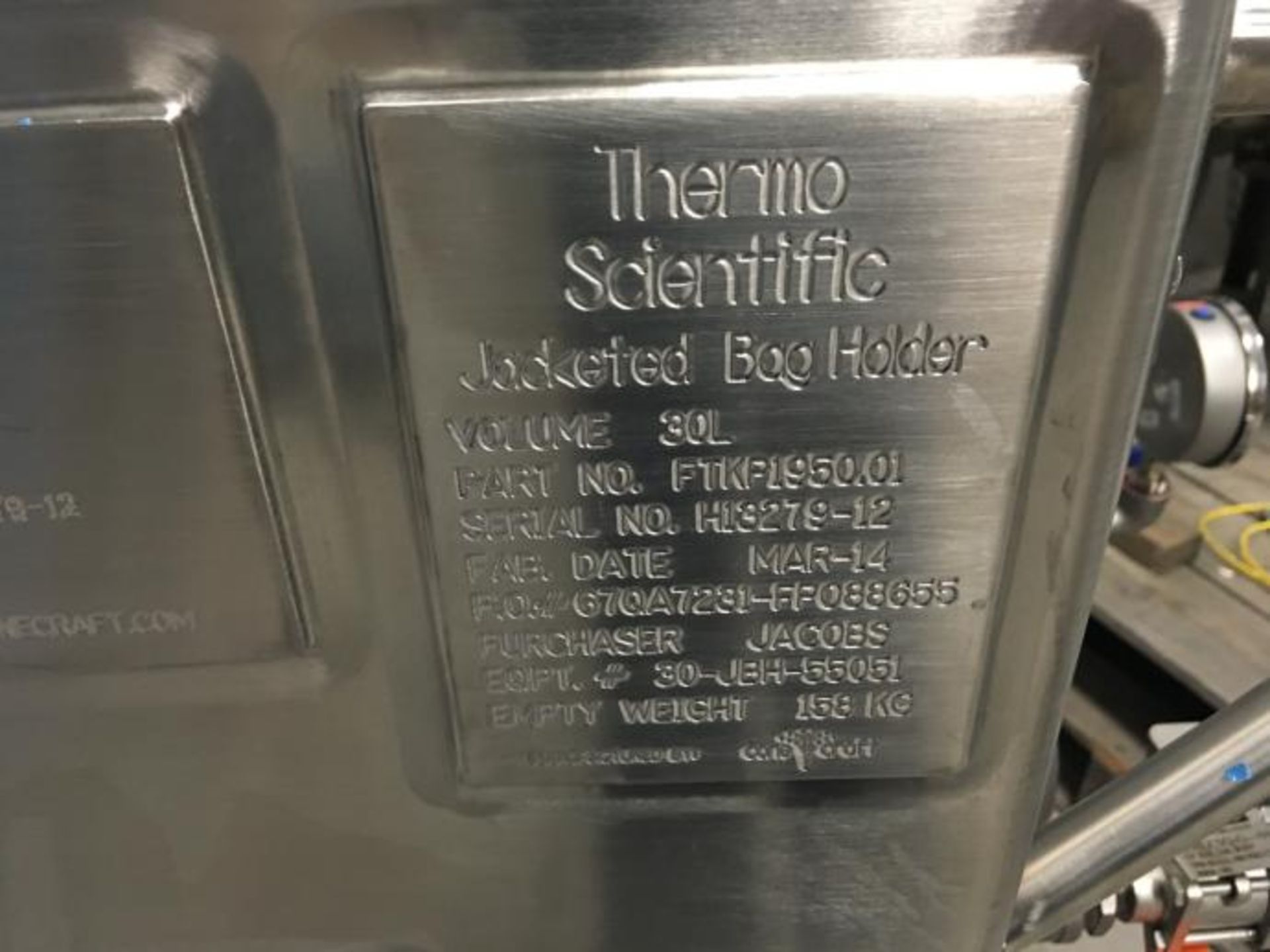 Thermo scientific 4x30 liter stainless steel jacketed - Image 5 of 6