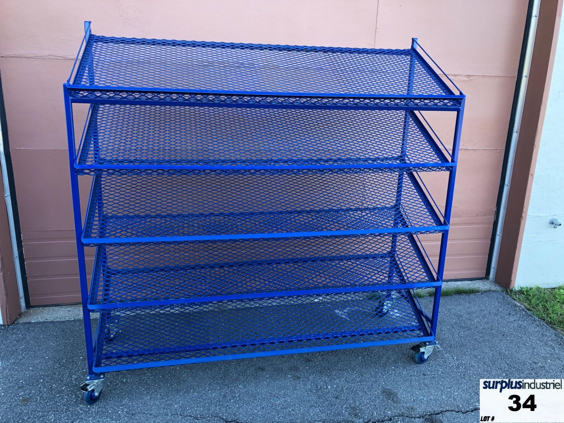 Rack, 5 shelves. Measures 72 ”x 25” x 71 ”high. 71 ”x 26” shelves, 10 ”between each shelf. *NEW Item