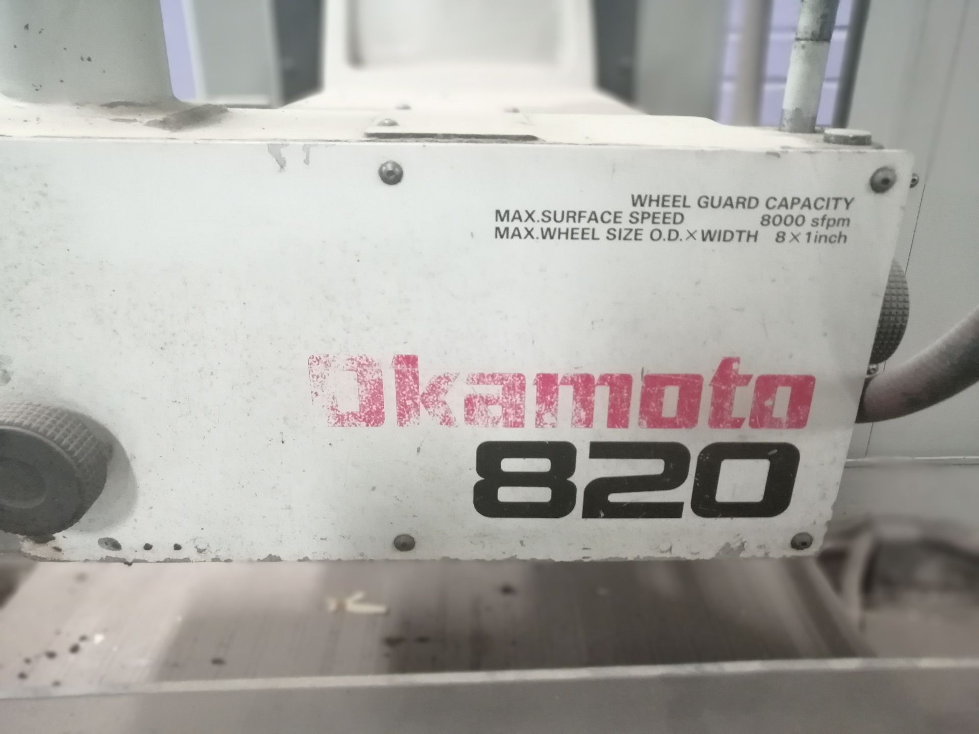 OKOMOTO 820 SURFACE, GRINDERS *unknow condition/missing parts Loading fee: 100$ Cad Item Location - Image 3 of 10