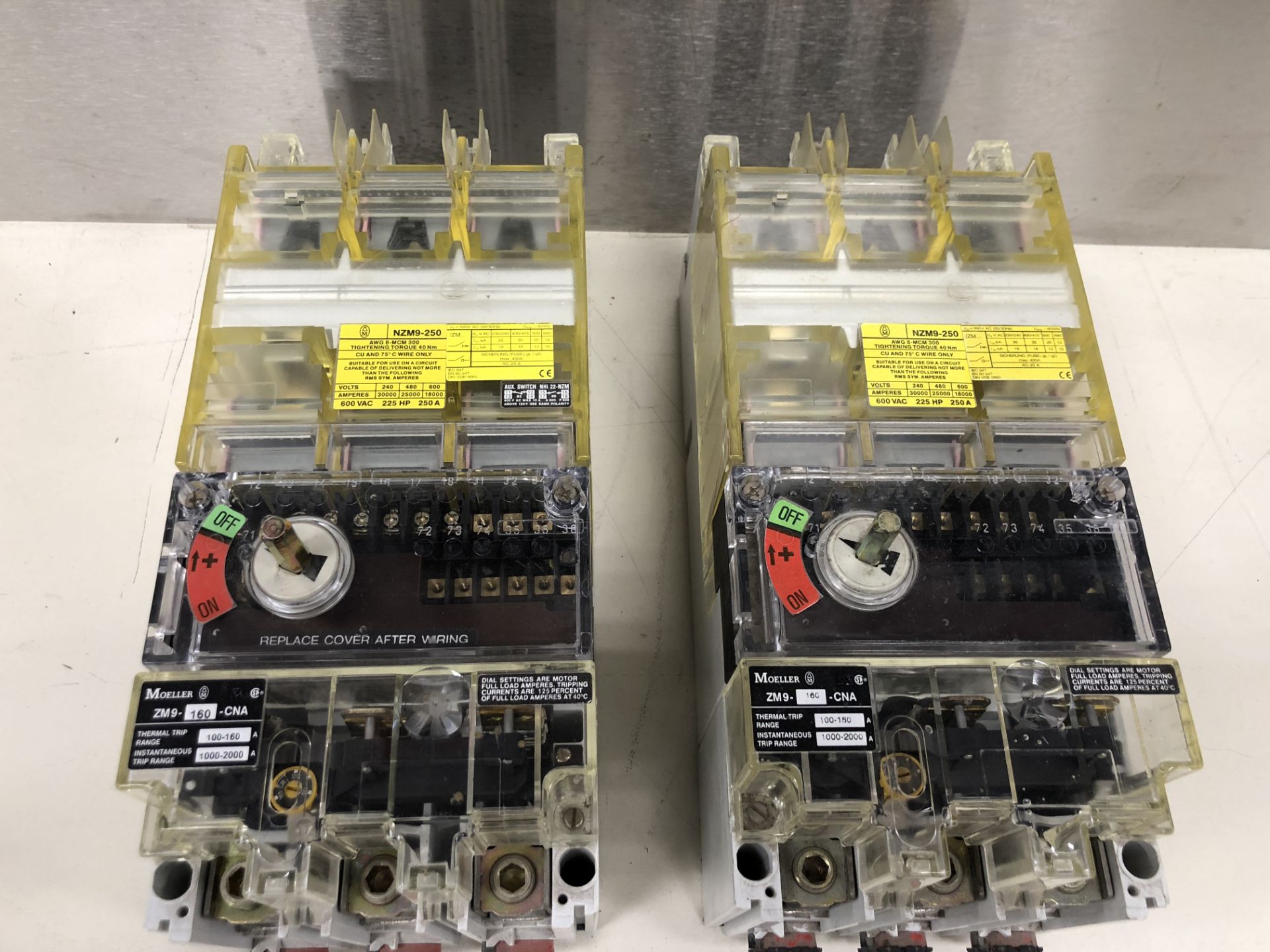 LOT OF 2 CIRCUIT BREAKER 600 Vac, 225 hp, 250 a - Image 2 of 6